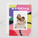 Search for geometric wedding invitations Colourful