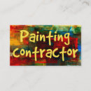 Search for painting contractor business cards Colourful