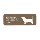 Search for basset hound return address labels Bassett