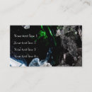 Search for outer space business cards Green