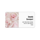 Search for bouquet of flowers return address labels Pink roses