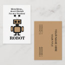 Search for robots business cards Robotics