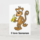 Search for monkey cartoon cards Banana