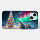 Search for polar bears iphone cases Northern lights
