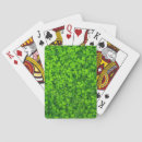 Search for shamrock playing cards Green clovers