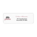 Search for gold pink return address labels Pink and black