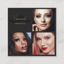 Search for 3 business cards Makeup artist