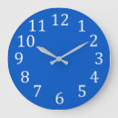 Search for plain blue clocks Numbers