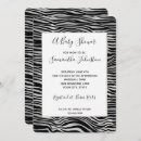 Search for zebra baby shower invitations Stripes