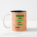 Search for green and orange mugs Letter