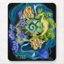 Search for fish symbol mousepads Zodiac