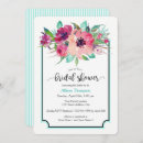 Search for floral bouquet bridal shower invitations Feminine