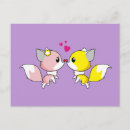 Search for love foxes postcards Hearts