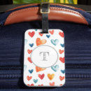 Search for love heart luggage tags Valentine