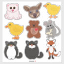 Search for fox animal stickers Cute baby animals
