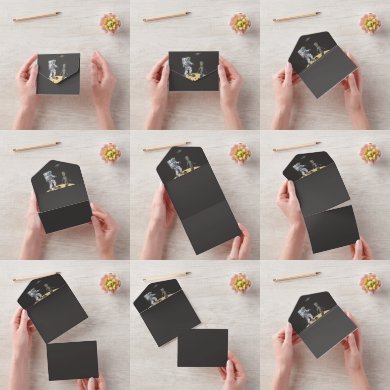 Search for alien stamps invitations Funny