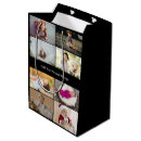 Search for photo collage gift bags Black and white