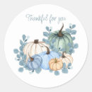Search for pumpkin thank you stickers Blue