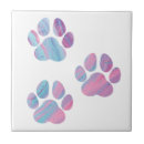 Search for dog paw tiles Watercolor