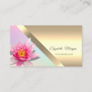 Search for watercolor flowers business cards Massage