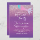 Search for mermaid birthday invitations Modern