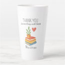 Search for heartfelt thanks mugs Teacher appreciation