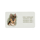 Search for black german shepherd return address labels Dog