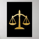 Search for scales of justice posters Black and gold