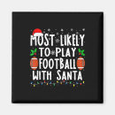 Search for football magnets Santa