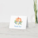 Search for pumpkin thank you cards Blue