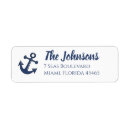 Search for sailing ships return address labels Navy blue