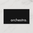 Search for orchestra business cards Music