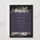 Search for lavender black wedding invitations Floral