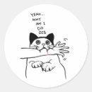 Search for funny fat cat stickers Kitty