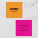 Search for black and orange business cards Makeup artist