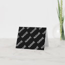 Search for bold pattern cards invites Black and white