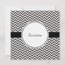 Search for white zig zag invitations Black