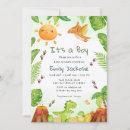 Search for tropical dinosaur invitations It's a boy