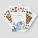 Search for light blue playing cards Floral