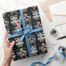 Search for husband wrapping paper Black and white