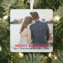 Search for newly married christmas tree decorations Couple