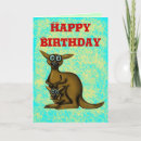Search for kangaroo birthday cards Cartoon
