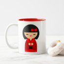 Search for japanese doll mugs Kokeshi