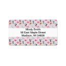 Search for cosmetics return address labels Pink