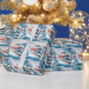 Search for red truck christmas wrapping paper Vintage