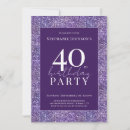 Search for elegant 40th birthday invitations Chic