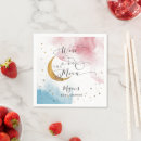Search for moon napkins Gold glitter
