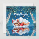 Search for pool christmas cards Santa