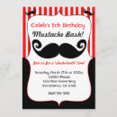 Search for moustache bash invitations Black