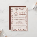 Search for love is brewing invitations Minimalist